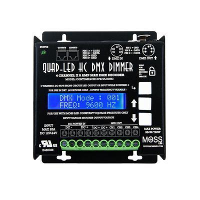 3 Pin Quad-LED High Current DMX - 4 Channel Dimmer